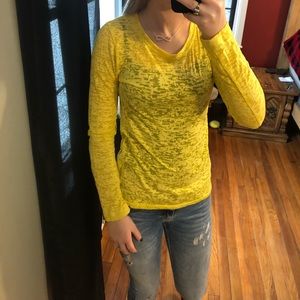 Yellow long sleeve t-shirt
